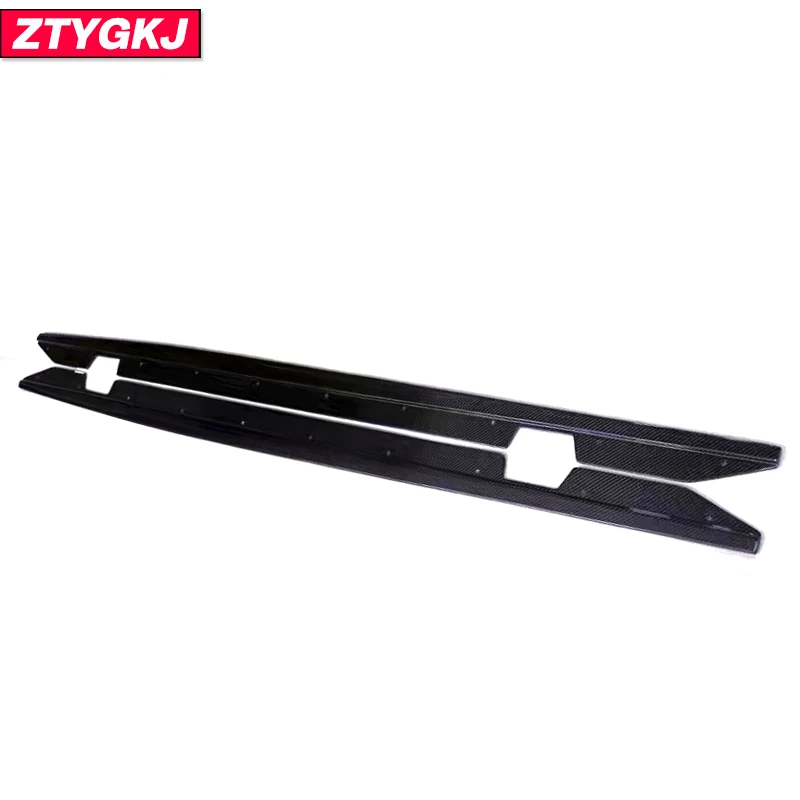 MP Style High Quality Carbon Fiber Side Skirts Lip Extensions Trim For BMW M2 M2C F87 Tuning 2016 Up