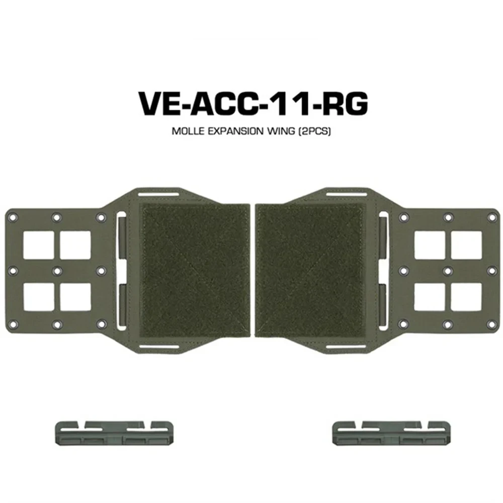 Tactical 2PCS MOLLE Expansion Wing Vest Plate Carrier Expander Mounting Platform Knives Pouches Holder MK5 Chest Rig Accessorie