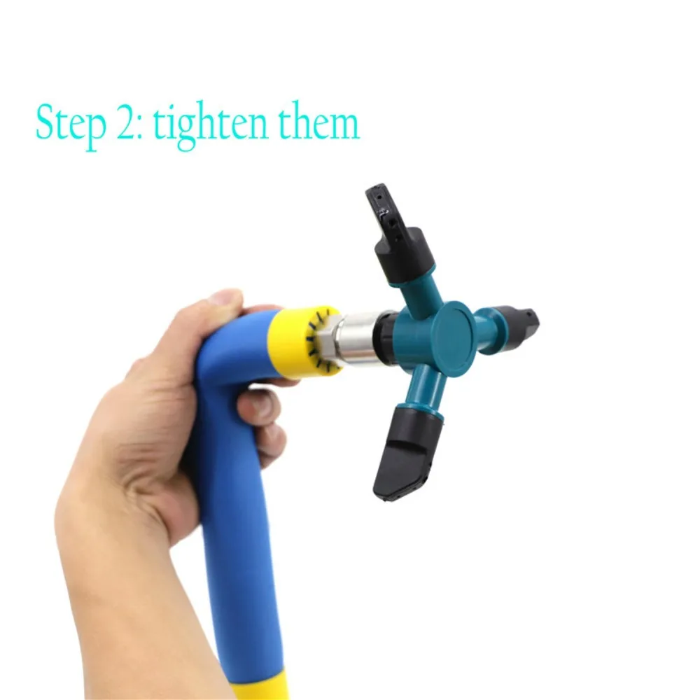 360 درجة الدورية الترامبولين الرش التلقائي سقي دوامة الحيوانات الأليفة الاستحمام الرش قابل للتعديل حديقة الري فوهة #2