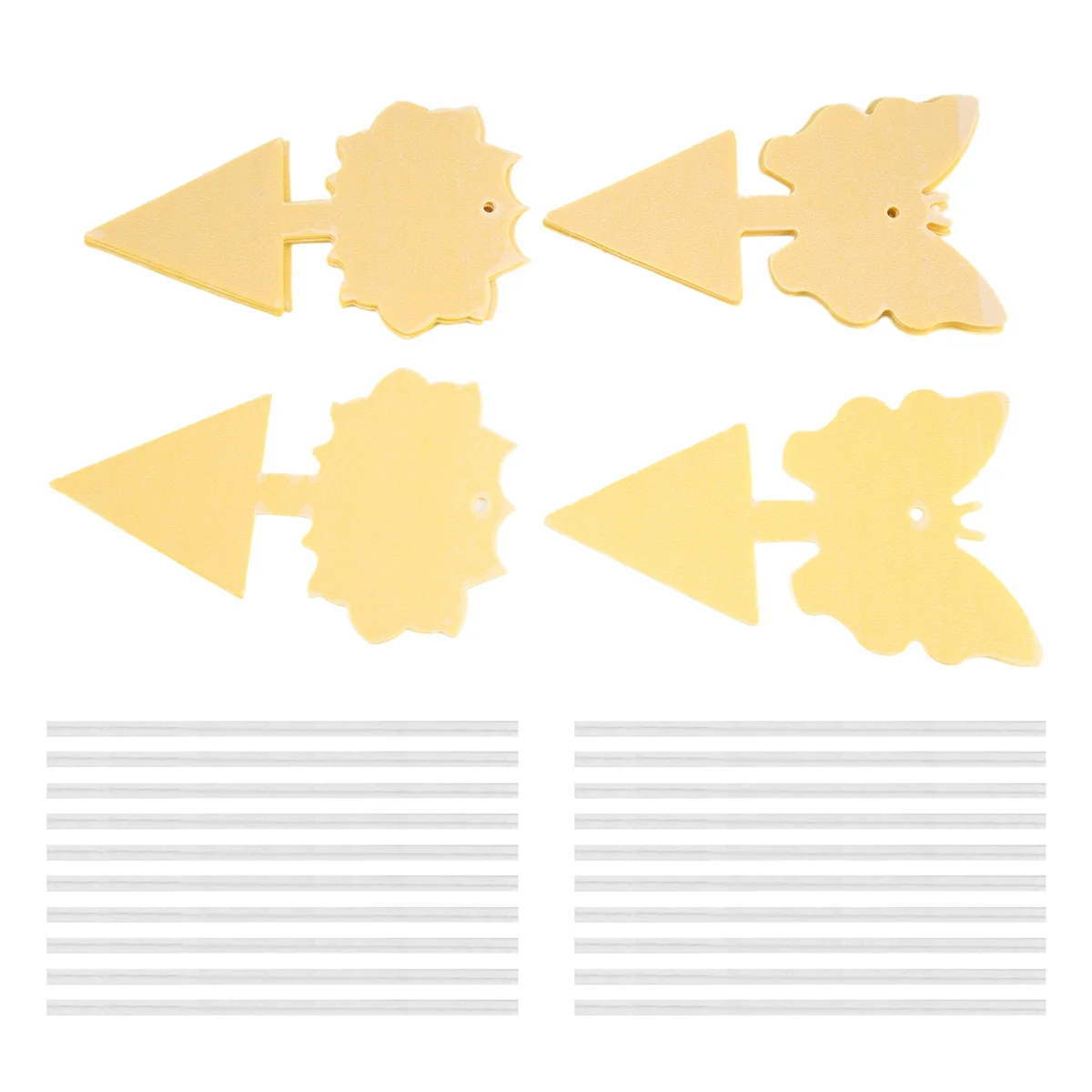 

Ловушка для насекомых для белых мух, липкая желтая ловушка для насекомых, для использования внутри и вне помещения, 20 шт.