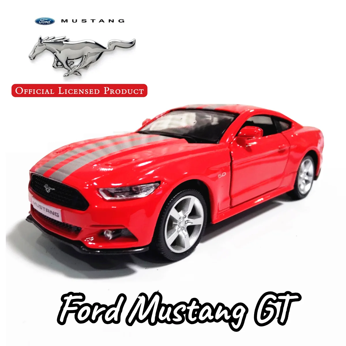 

Модель автомобиля Ford Mustang GT в масштабе 1:36, копия литая миниатюрная машинка для дома и офиса, интерьерный декор, рождественский подарок, игрушка для мальчика