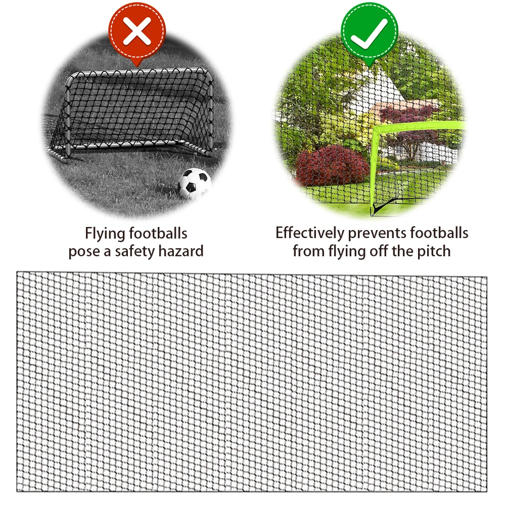 

8.8m/6.4m Soccer Backstop Net Practice Net Ball Sports Barrier Net for Backyard Soccer Sports Training Netting Barrier Sports