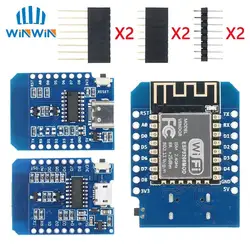 D1 Mini TYPE-C/MICRO ESP8266 ESP-12F CH340G V2 USB D1 Mini carte de développement WIFI D1 Mini NodeMCU Lua IOT 3.3V avec broches