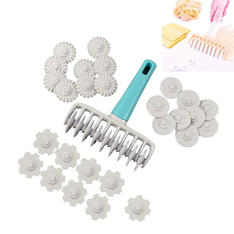 37pcs sugar flipping lace roller set cake biscuit dough cutting roller knife DIY baking cake tool