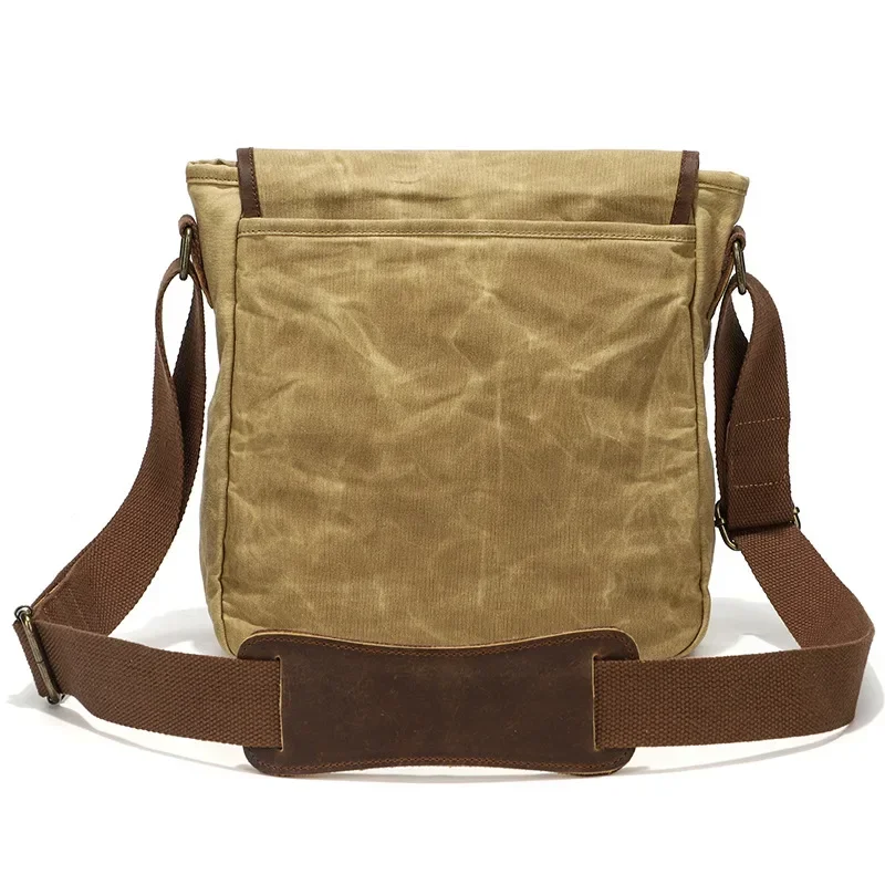 2025 Men Waterproof Canvas&Leather Bags