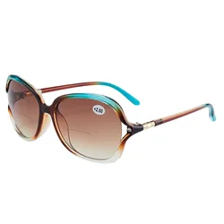 Fashion Large Women Butterfly Bifocal Sunglasses Vintage Dual-use Reading Glasses