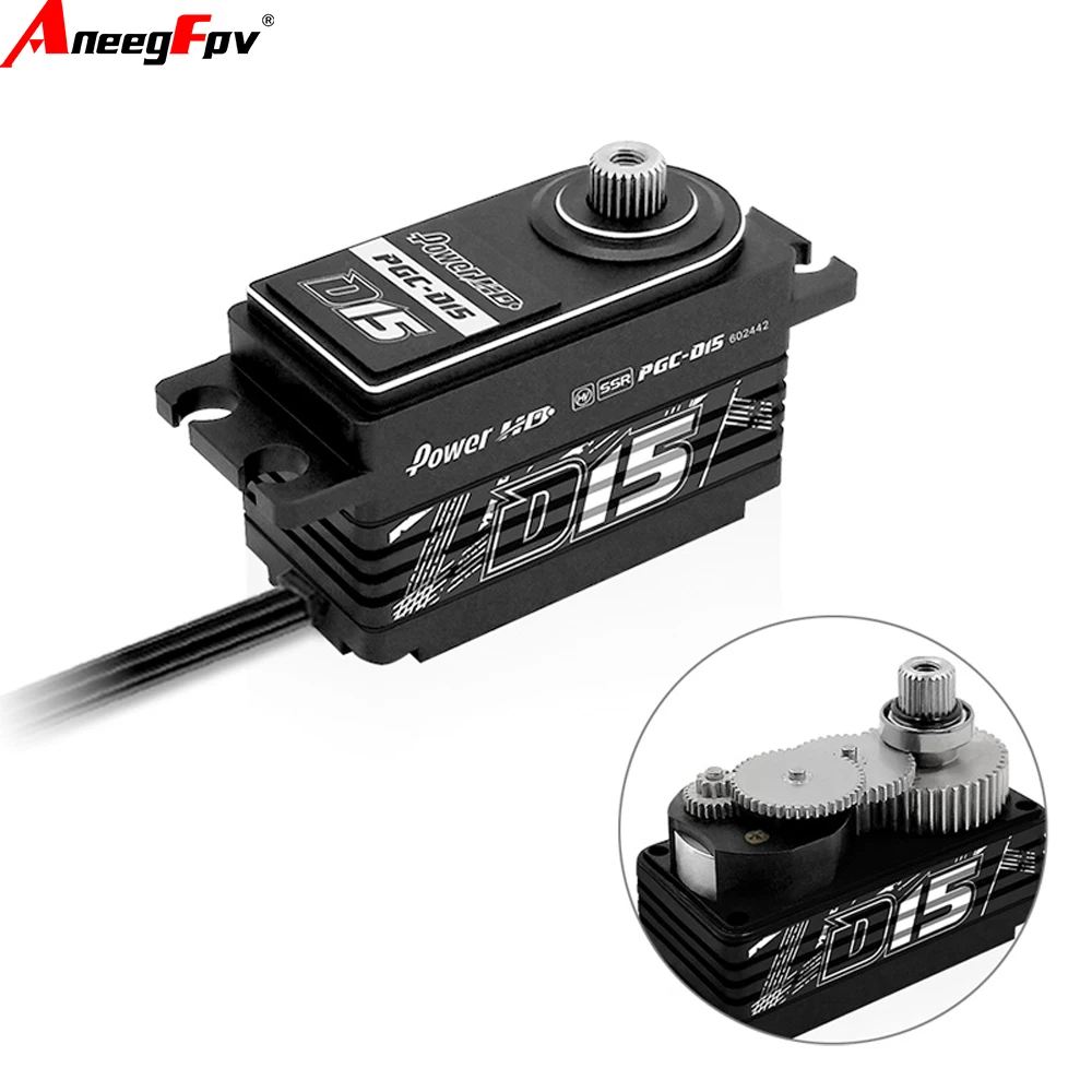 Power HD D15 Digital Servo for  1:10 Oil Electric Racing Car Robot Arm / Rc Drone Short Body Servo For Model Drone Rc Car Access