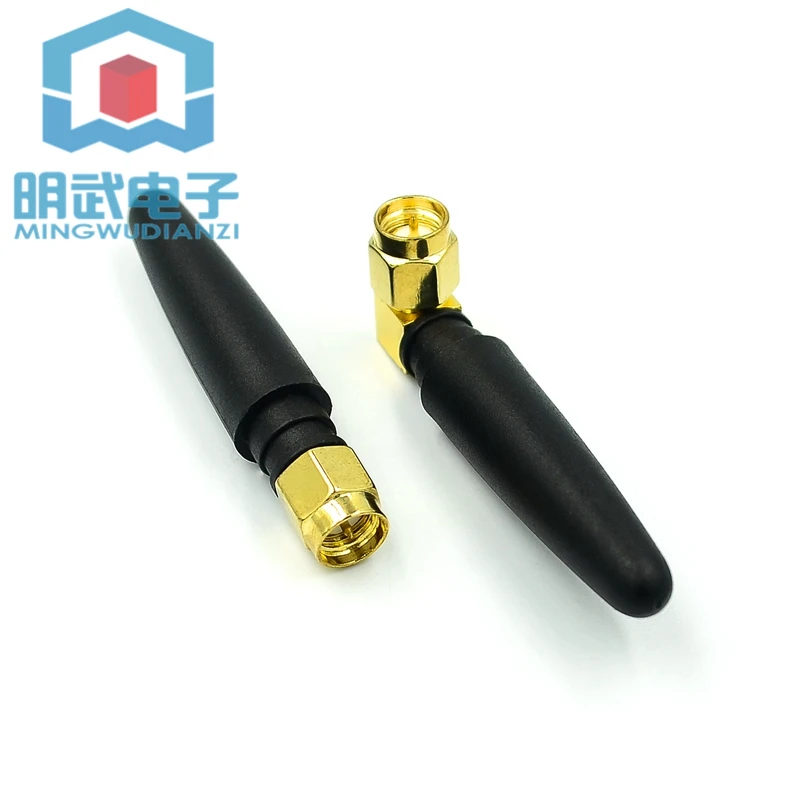 هوائي GSM SIM900A GPRS 3G الزاوية اليمنى GSM هوائي فلفل صغير عصا لصق هوائي، SMA على شكل حرف L