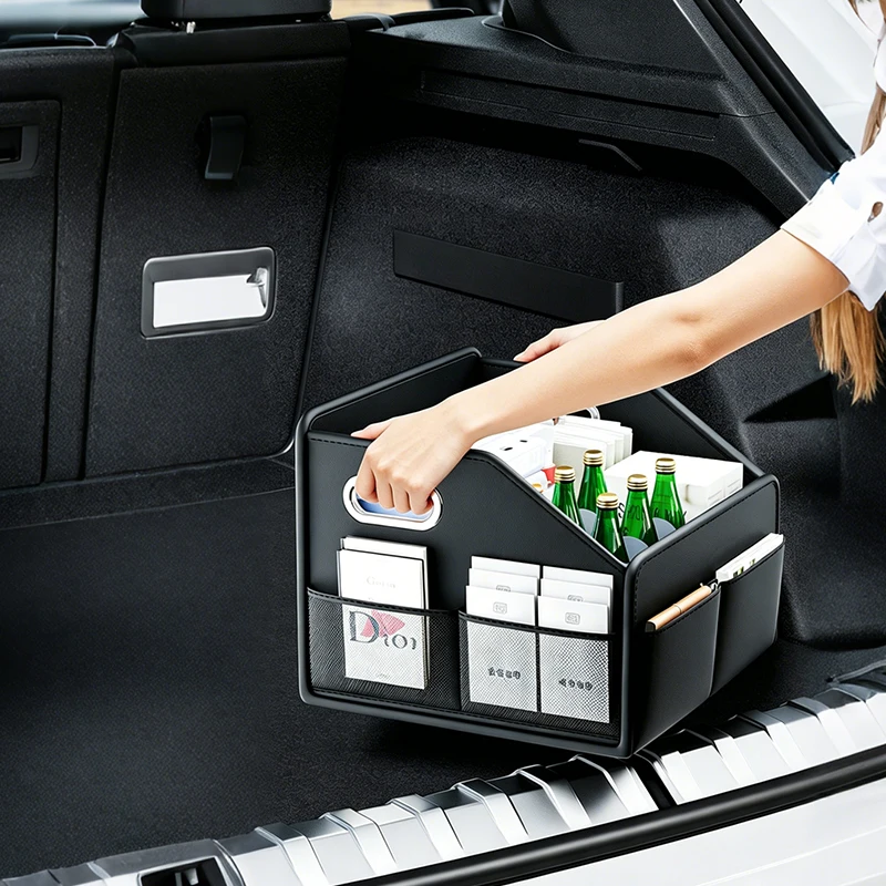 

Car Trunk Storage Box For KIA GT Line Forte Seltos K5 Sportage Ceed Soul Cerato Sedona Forte Stowing Tiding Storage Bag