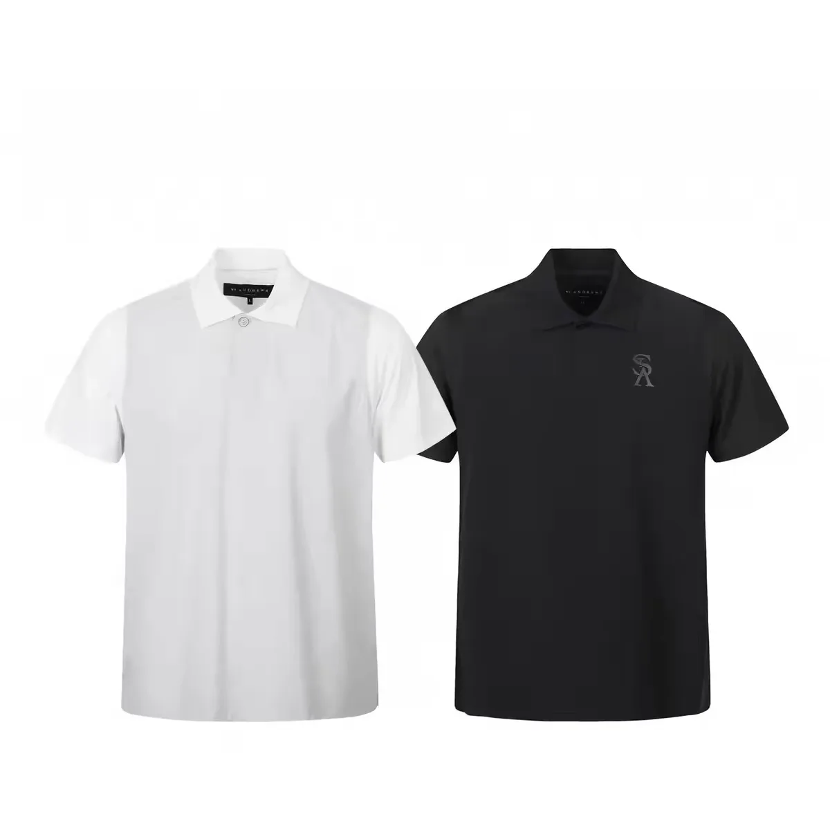 St ANDREWS Men Golf Polo Shirt Short Sleeve Quick Dry Breathable Striped Collar Sports Tops Christmas Gift for Men