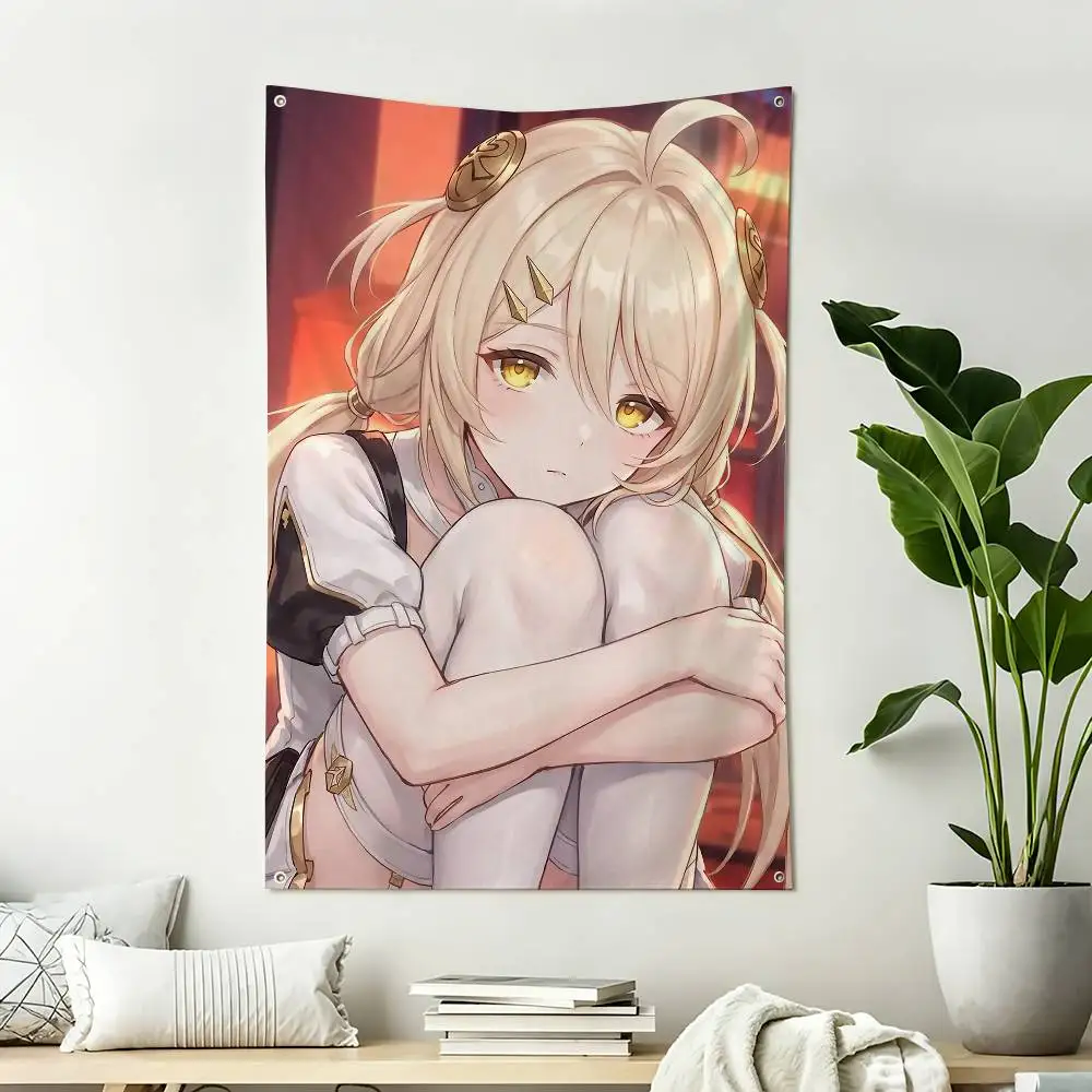 1 Battery Girl ZZZ P-Phoenix Vertical Flag Tapestry Wall Hanging Indoor Outdoor Home Decor