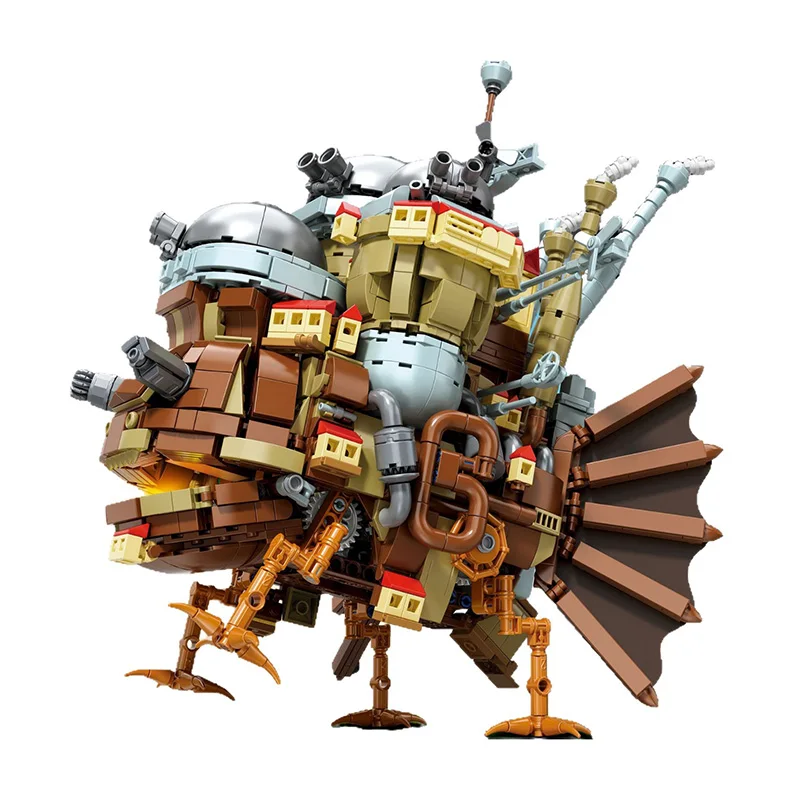 

DK 7077 Ha Er Moving Castle Model DIY Toys Building Blocks Famous animated series Boys' holiday gifts 1513Pcs