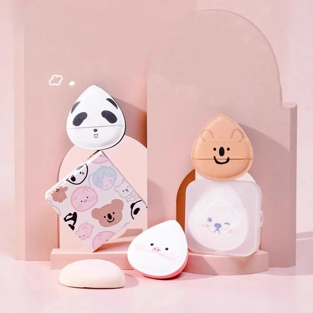 Bouffées de poudre de Zoo Super douces, mignonnes, sèches et humides, éponge de guimauve de dessin animé, outil de maquillage, coussin d'air