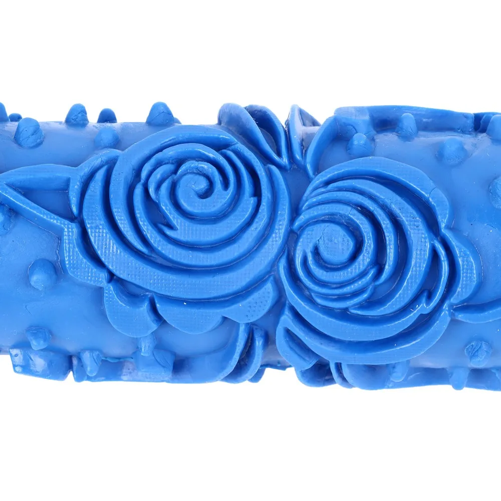Roller Brush Rubber Pattern Paint Roller Soft Texture Reusable Texture Roller Easy Clean Decorative Paint Roller DIY Projects