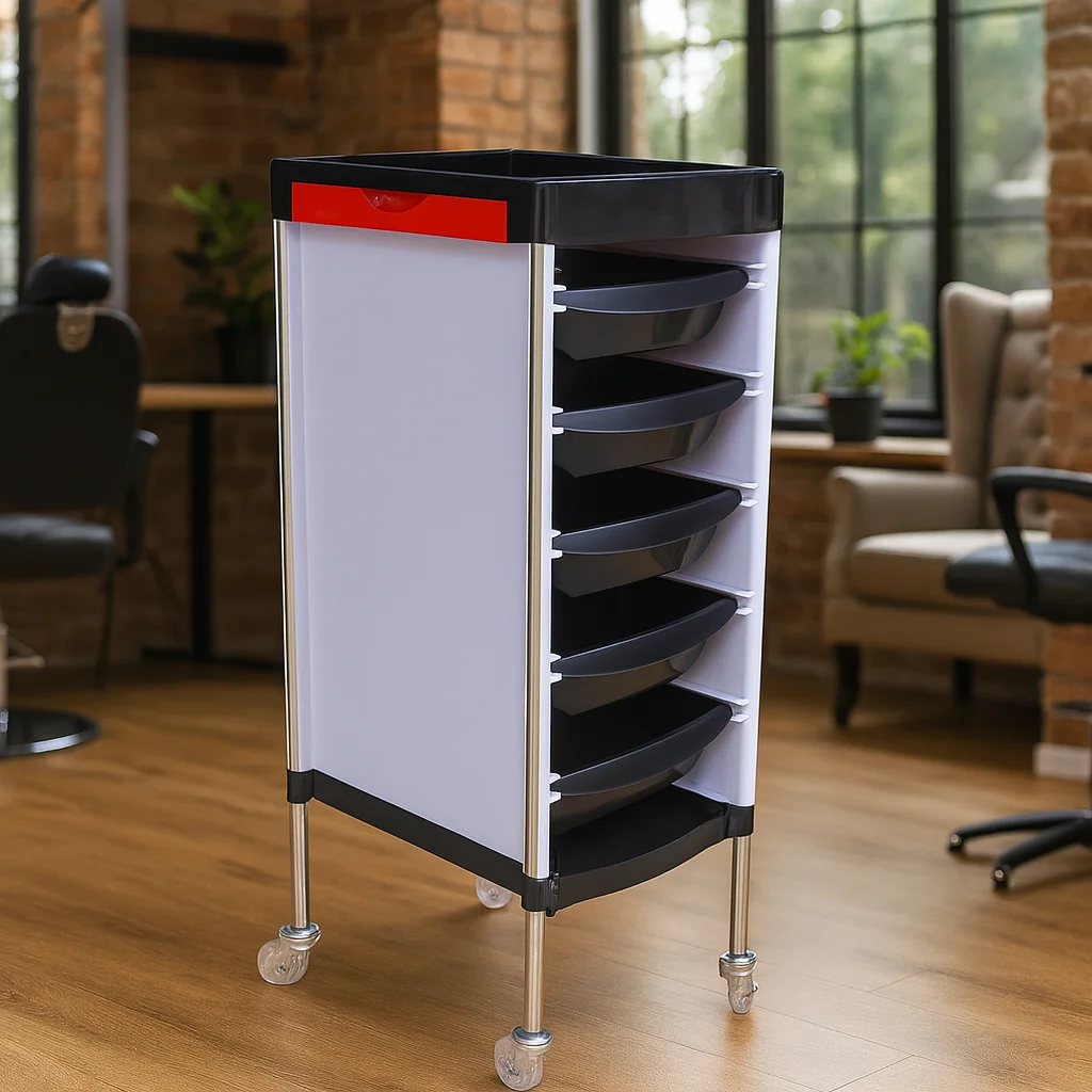 

Тележка для салона с 5-мя ящиками, органайзер для хранения на колесиках для парикмахерской, парикмахерской, спа