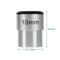 Agnicy Astronomical Telescope Accessories 1.25 Inches 10mm Eyepiece Optical Glass Lens