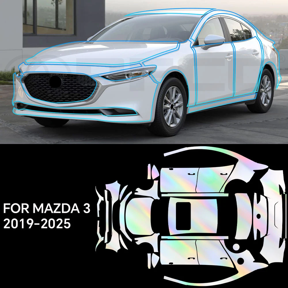 

Автомобильные аксессуары для Mazda MX 3 2019-2025, защитная пленка для краски, предварительно вырезанная пленка для кузова автомобиля, PPF, полный автомобиль, защита от царапин, внешний ТПУ