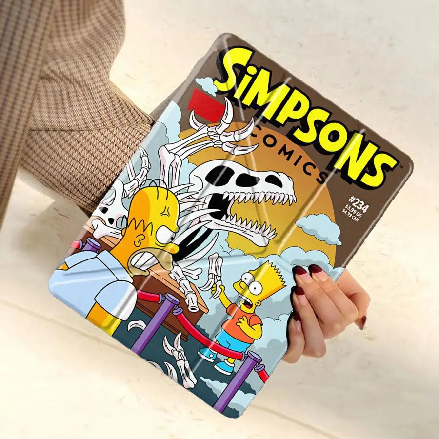 

Holder Cover Tablet Case For iPad Mini 6 7 Pro 2025 Pro 11th 10th 9th 8th 7th 12.9inch Air 4 5 M3 M2 M4 11inch Simpsons Dinosaur