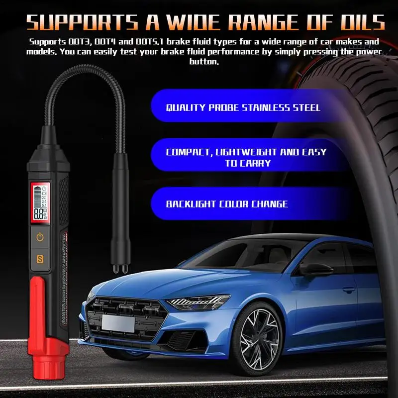 

Цифровой тестер тормозной жидкости, Гидравлическая жидкость/искусство, ручка для тестирования автомобильной тормозной жидкости
