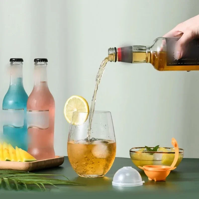 1/20 قطعة قوالب مكعبات الثلج مكعبات الثلج المستديرة صناع كتل الآيس كريم القابلة لإعادة الاستخدام قوالب أدوات المطبخ المنزلي لتقوم بها بنفسك ملحقات المشروبات الباردة #5