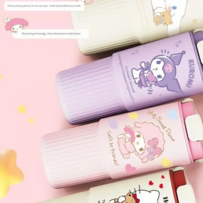 

Sanrio Kuromi Cinnamoroll большой емкости для взрослых и студентов на открытом воздухе, для дома, хит продаж, милая портативная чашка для горячей воды в кампусе