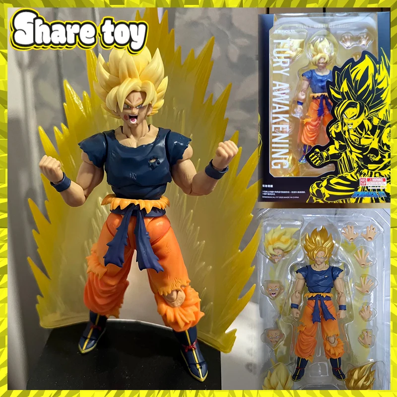 

Demoniacal Fit Dragon Ball Z SHF Fury Awakening Son Goku Figure Goku Figurine Anime Action Figures Model Toy Gift