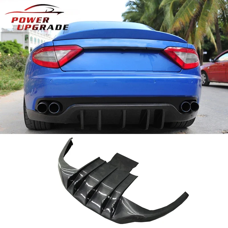 For Maserati Granturismo GT DMC Style Rear Diffuser Carbon Fiber Rear Bumper Lip Spoiler Chin Car Accessories