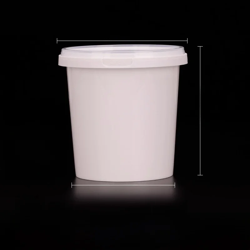Vaso desechable para ensalada de frutas, yogur, bola de taro, postre dulce para llevar, pera horneada, caja de embalaje para té con leche, caja redonda comercial