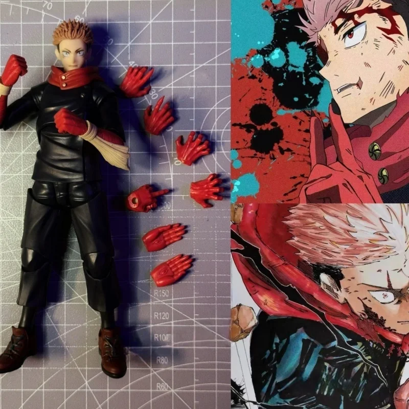 

Hot Handmade 1/12 Soldier Itadori Yuji Shinjuku Showdown Handpiece Modification Pack Accessories For 6in Shf Action Fgure Model