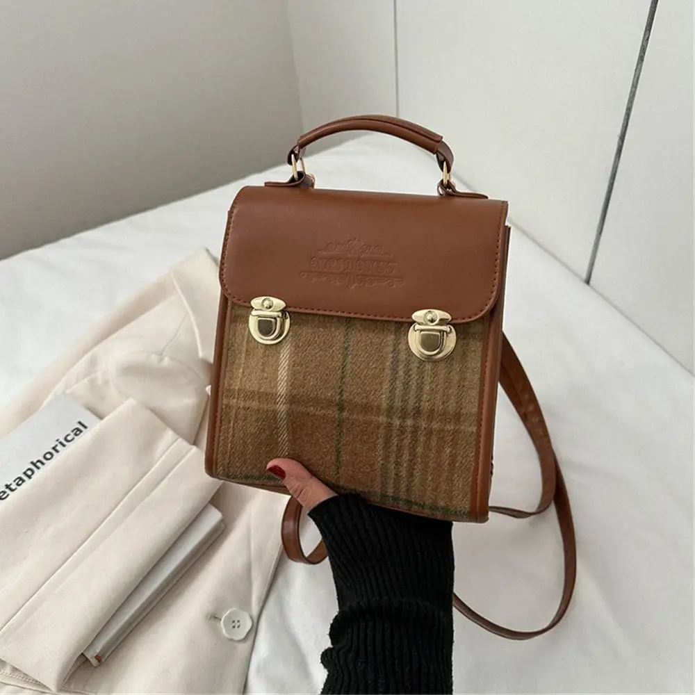 Casual PU Leather Crossbody Shoulder Bags Large Capacity Multi-function Handbag Tote Bag Women Girls