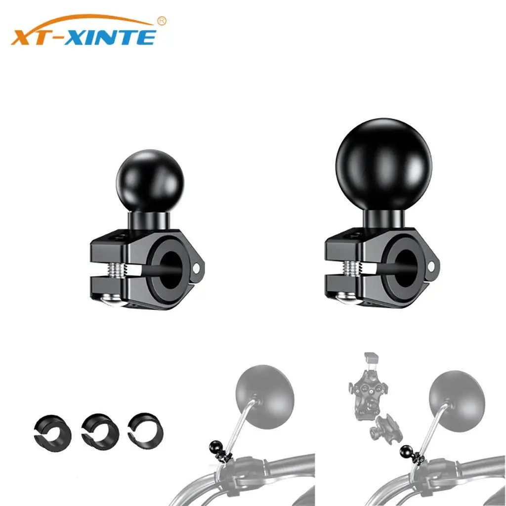 

1 inch Ball Head Mount Adapter Motorcycle Bicycle Handle Bar Clip Clamp Rearview Mirror Bracket Holder RAM Mounts Accessories