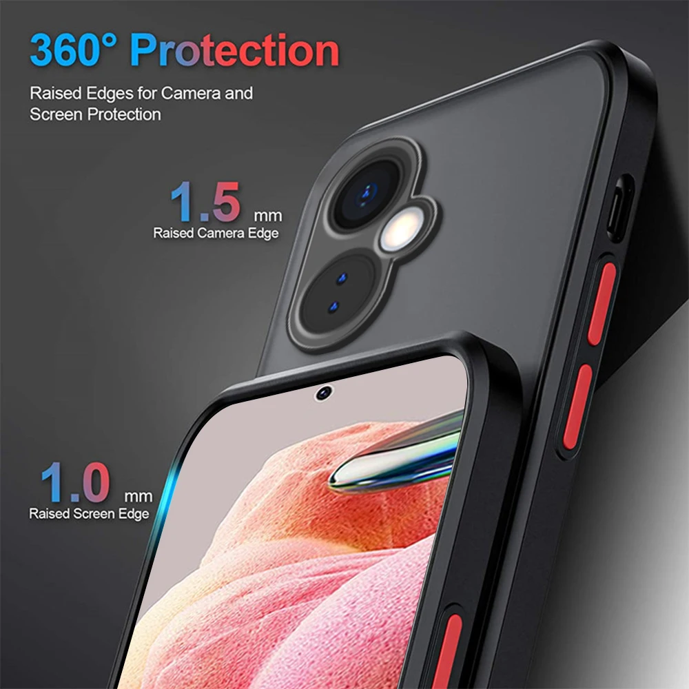 Camera Shockproof Matte Case For OnePlus Nord CE 3 Lite One Plus NordCE3 Light CE3 3Lite CE3Lite 5G Protection Bumper Cover Capa