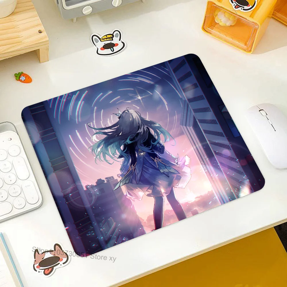 Game Honkai Star Rail Firefly Mousepad Small LockEdge Mouse Pad For Gamers Computer Desk Pad Rectangular Anti-slip Rubber