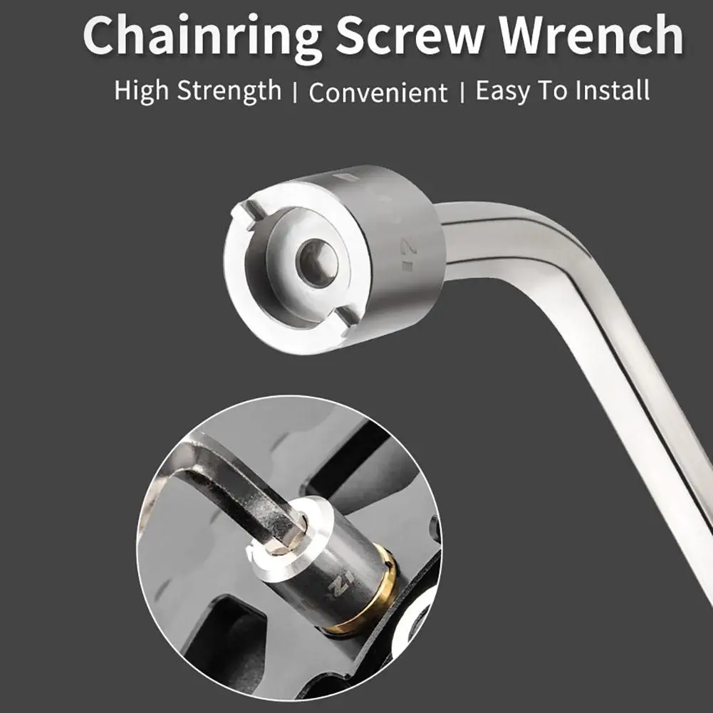 Chainring Nut Wrench Mountain Road Bike Stainless Steel Chainring Screw Bolts Removal Install Tools