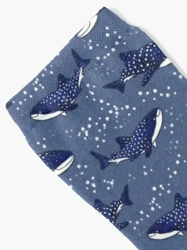 Starry Whale Sharks (Dark version) Socks Antiskid soccer Climbing Boy Socks Women's