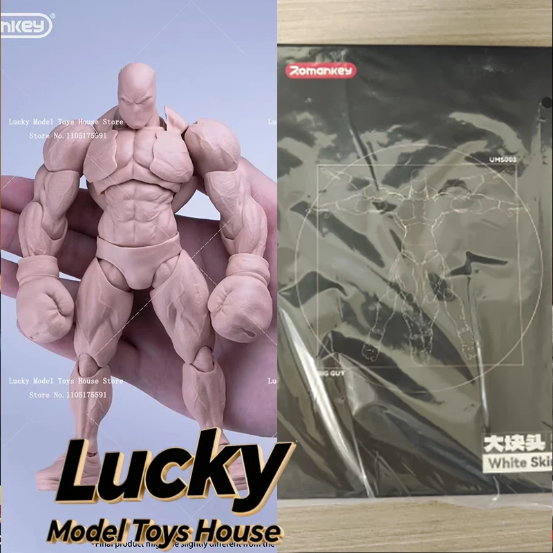 

Romankey X COWL UMS003 1/12 Big Guy Movable Body Yellow Skin Ancient Confucius Black White Super Hero Model Toys For 6" Figure