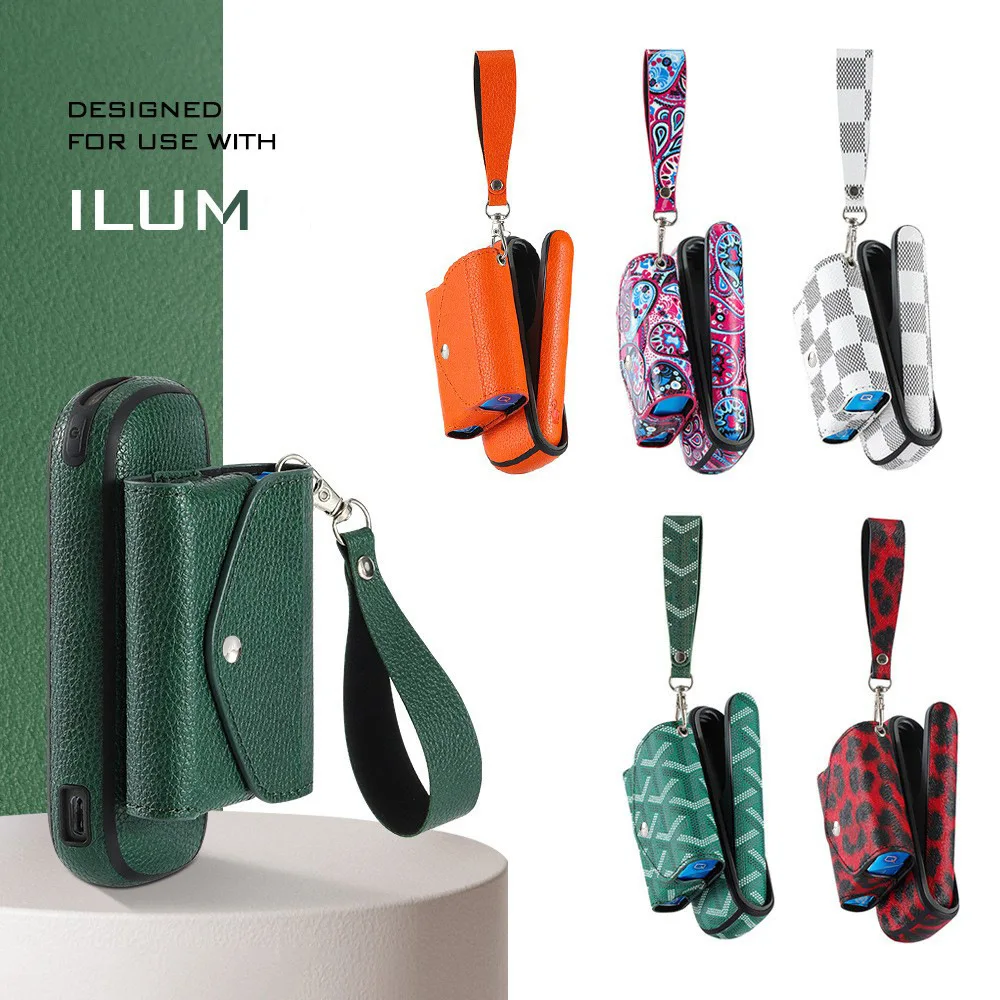 21 Style Soft Leather Cover for Iqos Iluma I Case Compatible with Terea Elegant 2in1 Storage Bag Fashion Pattern