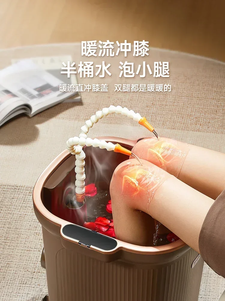 새로운 완전 자동 발 목욕 버킷 항온 가열 고급 가정용 전기 마사지 발 목욕 송아지 위