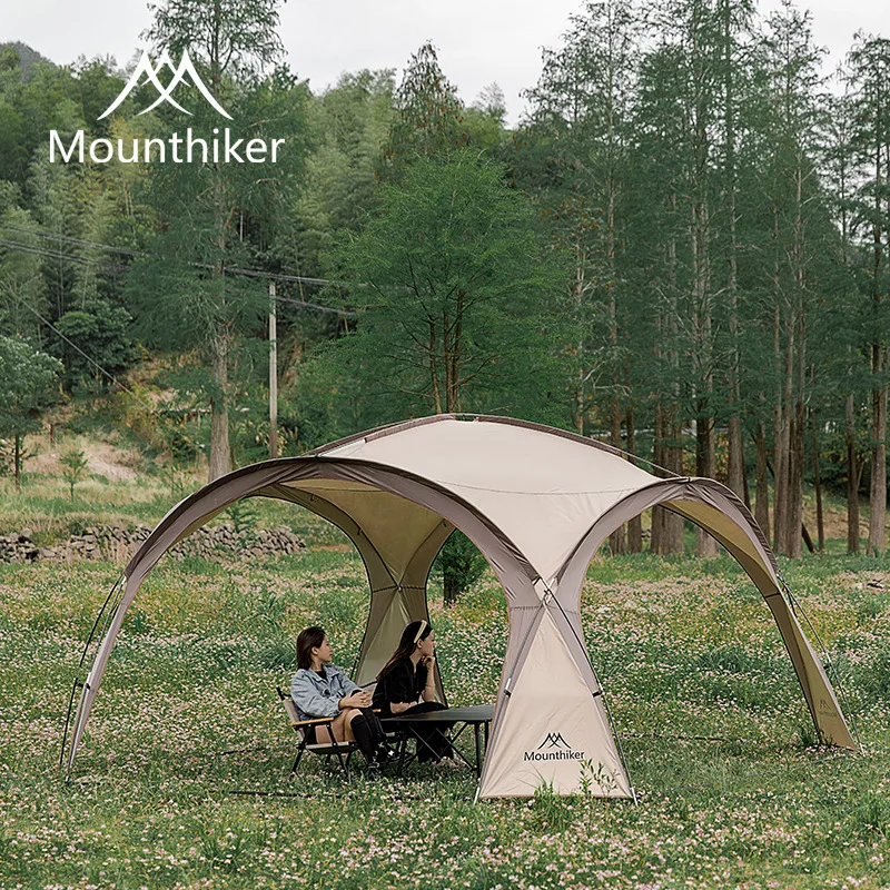 MOUNTAINHIKER 무료 배송 With 4 Walls 8-10Person Outdoor Camping Dome Tents Light Luxury Round Big Canopy Large Awning Pergola Tent double dome light with lens three way led ceiling light for boat trailer 800lm 48x2835smd light fixture dropship