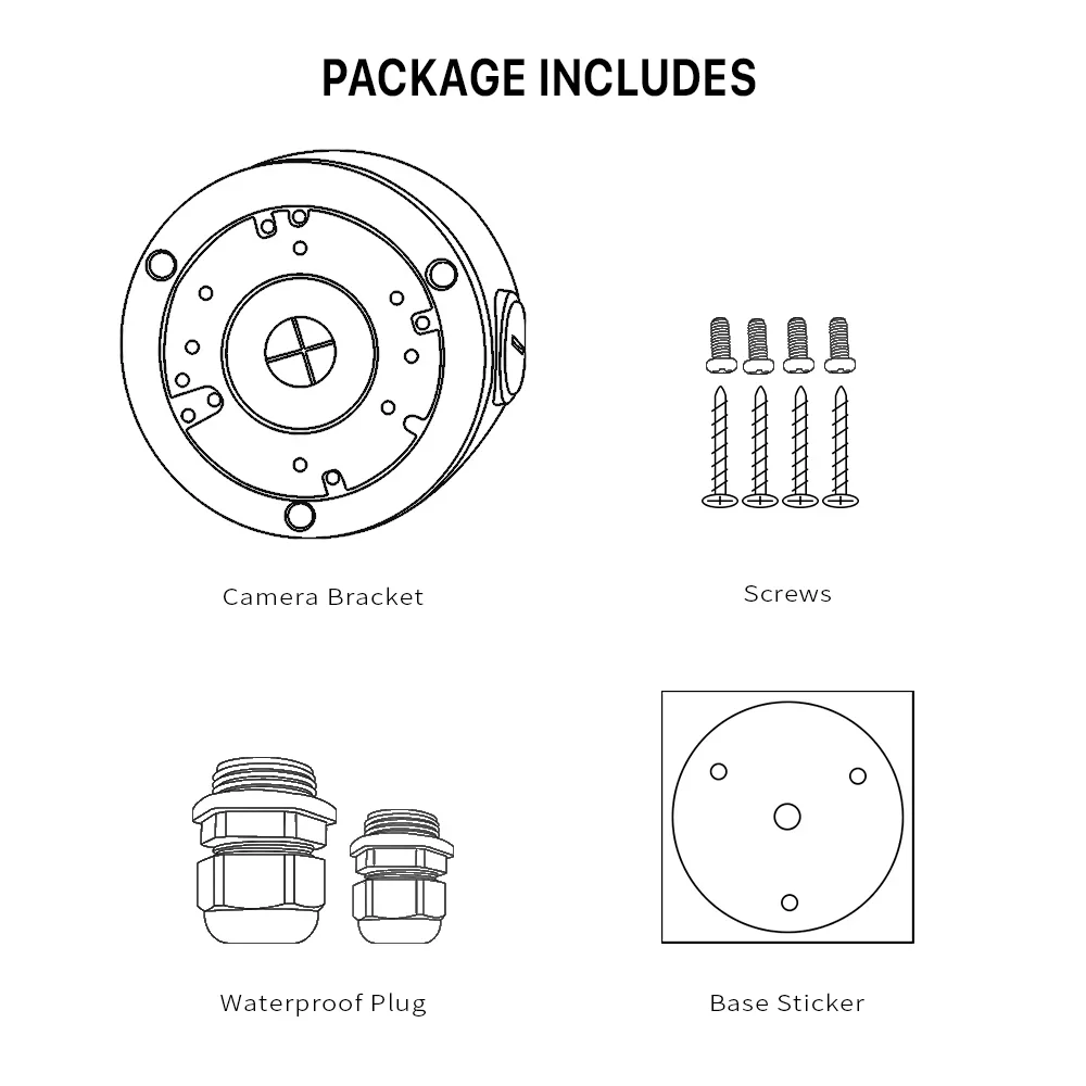 G.Craftsman S-B310 Waterproof Junction Box for HIK D@hua Reolink Dome Bullet CCTV IP Security Camera Brackets Accessories