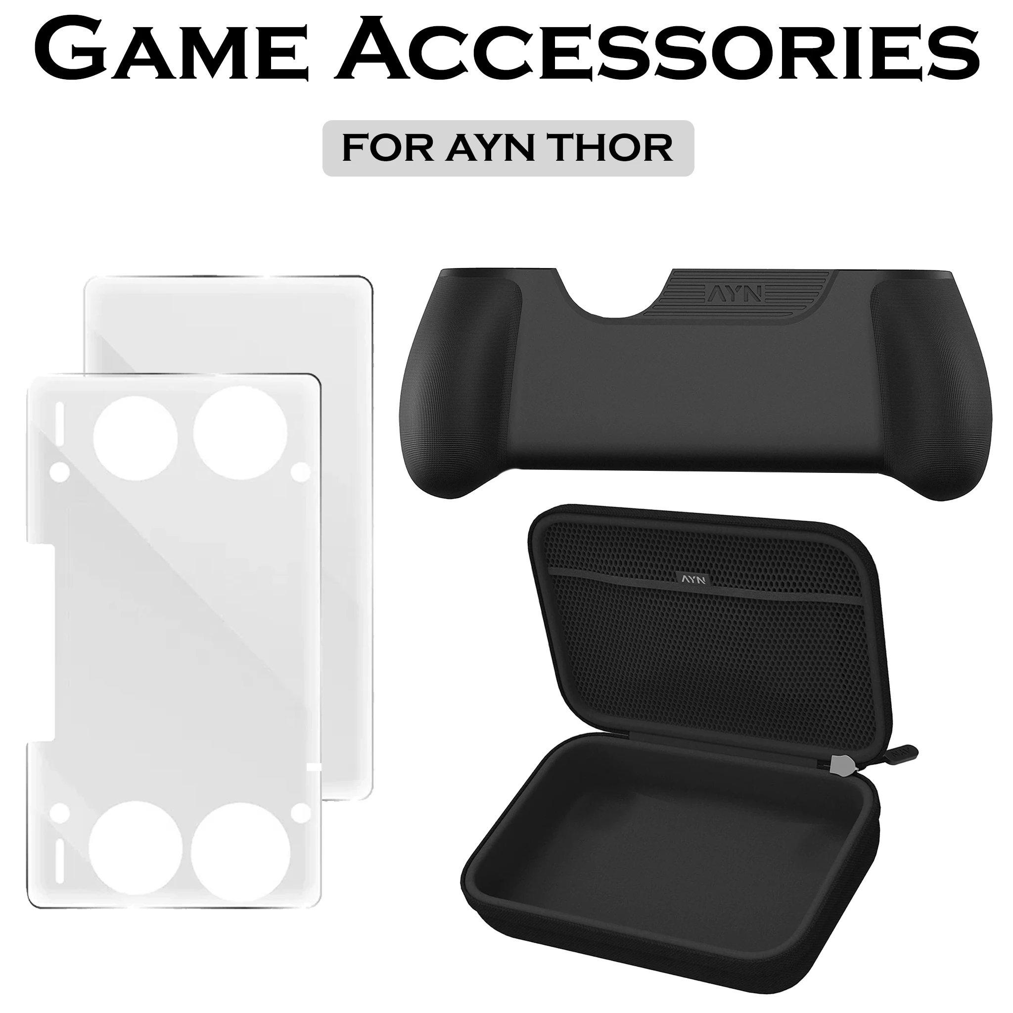 Game Console Accessories Tempered Glass Screen FOR AYN THOR  Protector Protective Case Storage Bag Multiple Options Available