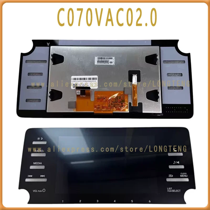 Brand new C070VAC02.0 C070VAC01.0 original 7-inch LCD display 39710-TVA-H02 AVH-5178ZH Accord central contr
