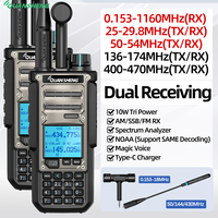 2PCS NEW Quansheng TK11 8 Walkie Talkie 10W Multi Band USB LSB CW 27MHz CB AM LW MW SW SSB VHF UHF NOAA for TK11 (8) Ham Radio