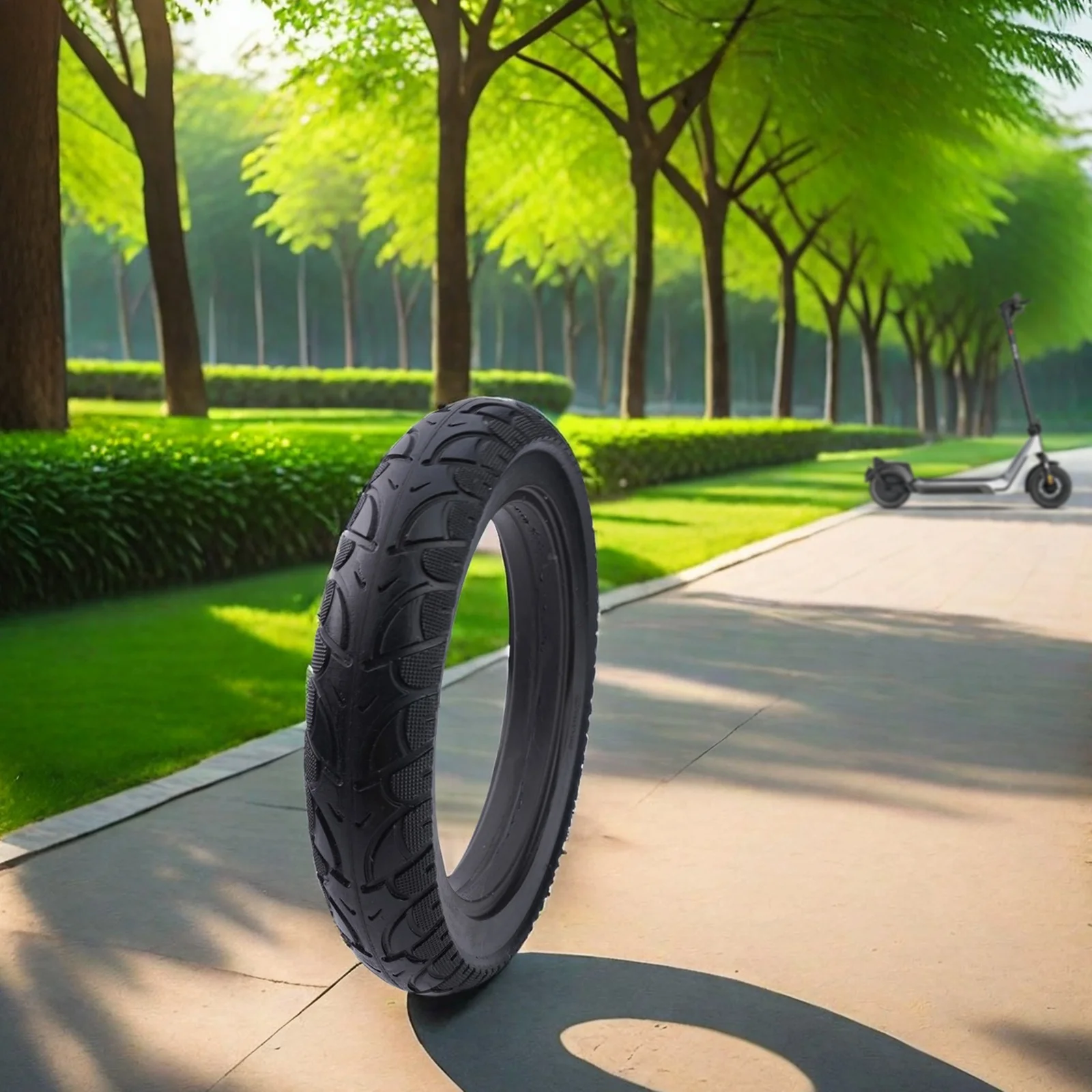 

Solid Tire 12*2 14 for Electric Scooters, Punctureproof Tyre, Urethane Rubber Material, Long lasting Performance