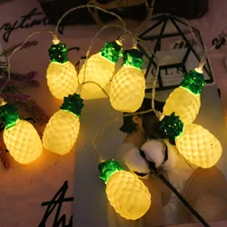 Pineapple Led String Lights DIY Fruit Strawberry Table Party Decoration Lights For Night 40 LEDS USB Battery Powered navidad 600