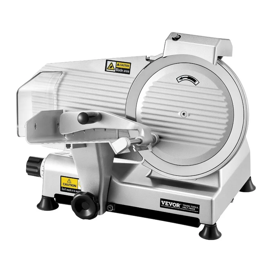 

Meat Slicer 180W 10 Electric Deli Food Slicer for Frozen Meat Bread Cheese