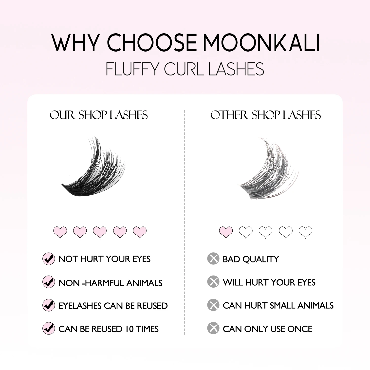 MOONKALI لاش مجموعات عدة Wispy رمش مجموعات جلدة الطبيعية لتقوم بها بنفسك لاش تمديد عدة 12-18 مللي متر العنقودية رمش ملحقات عدة 3