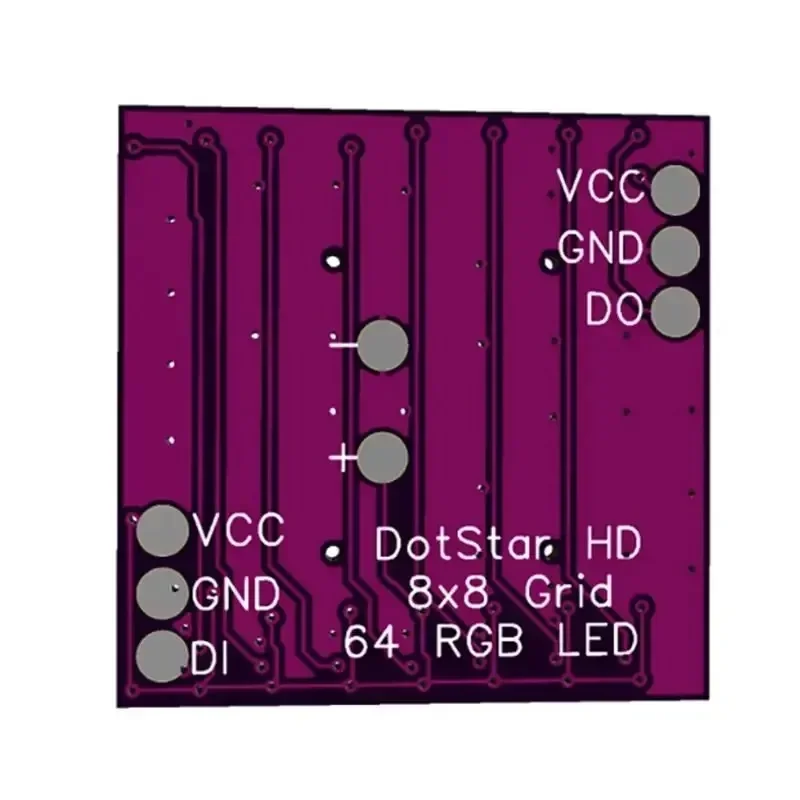 Dotstar High Density 8x 8 Matrix 64 Bit Rgb Led Pixel Screen