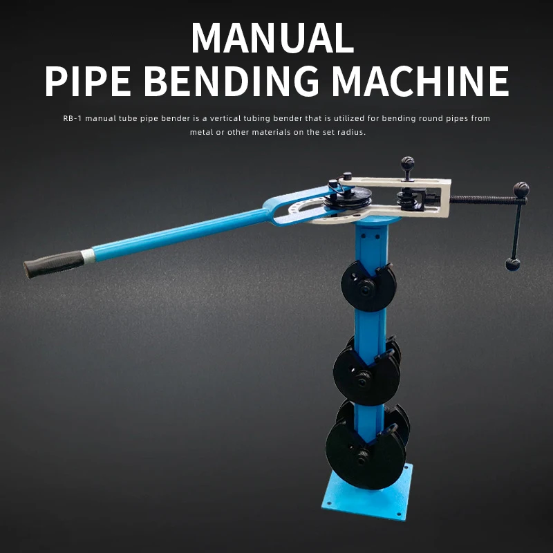 

Sheet Metal Tools Manual Tube Bender RB-1 Metal Bending Steel Copper Aluminum Tube 270° 6 Sets of Dies