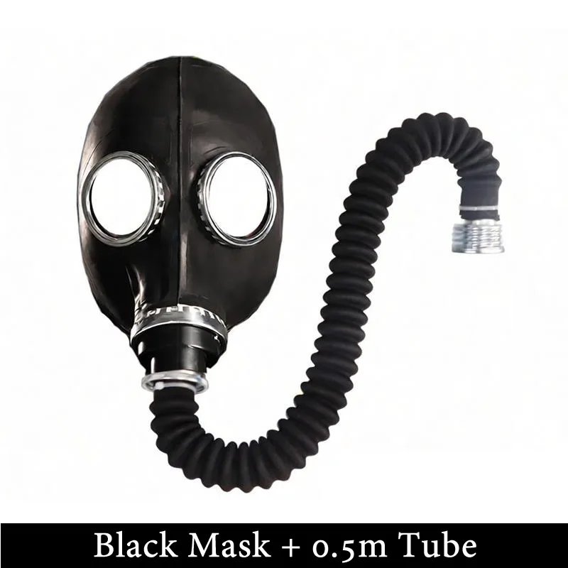 Nieuw rood zwart gasmasker met volledig hoofd, ademhalingsapparaat, natuurlijk rubber, spookmasker, chemisch masker voor schilderen, spuitpesticide, Halloween